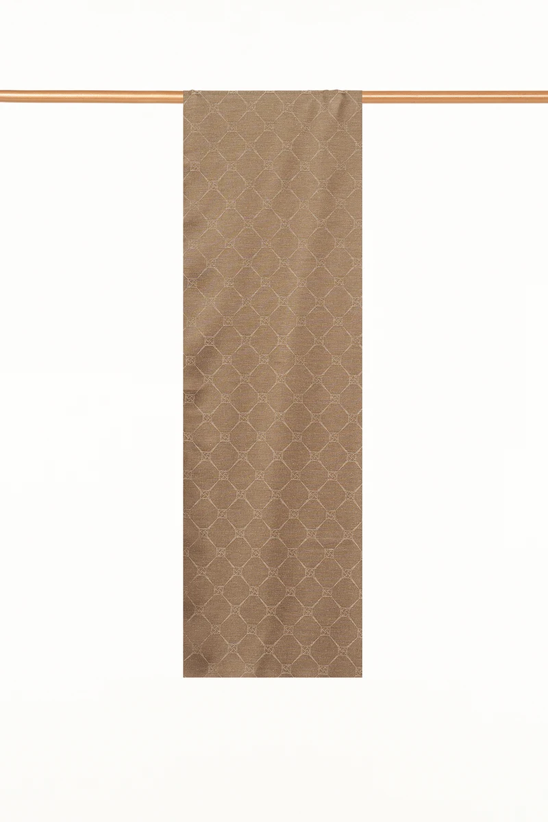 Monogram Desen Pamuklu Şal Haki 