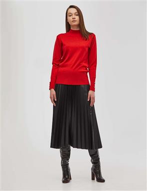 Basic Triko Bluz Kırmızı SZ TRK05