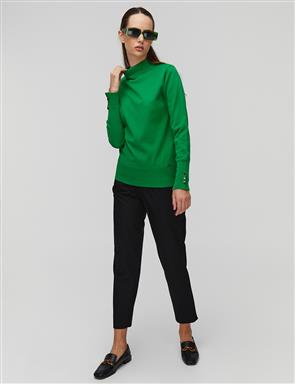 Lace-Trimmed Bomber Jacket in Optical White