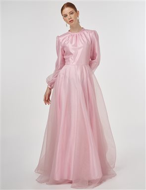 balloon sleeve jacquard elegant dress ecru product info and reviews Simple Times Ecru Jacquard Midi Dress main image 0