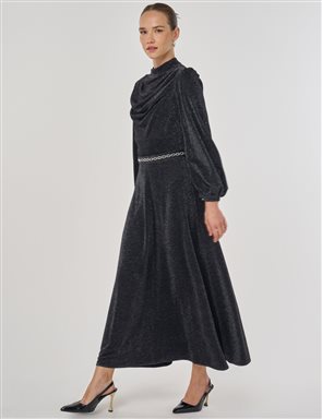 green emerald velvet dress Gold Metallic Pleated Maxi Dress