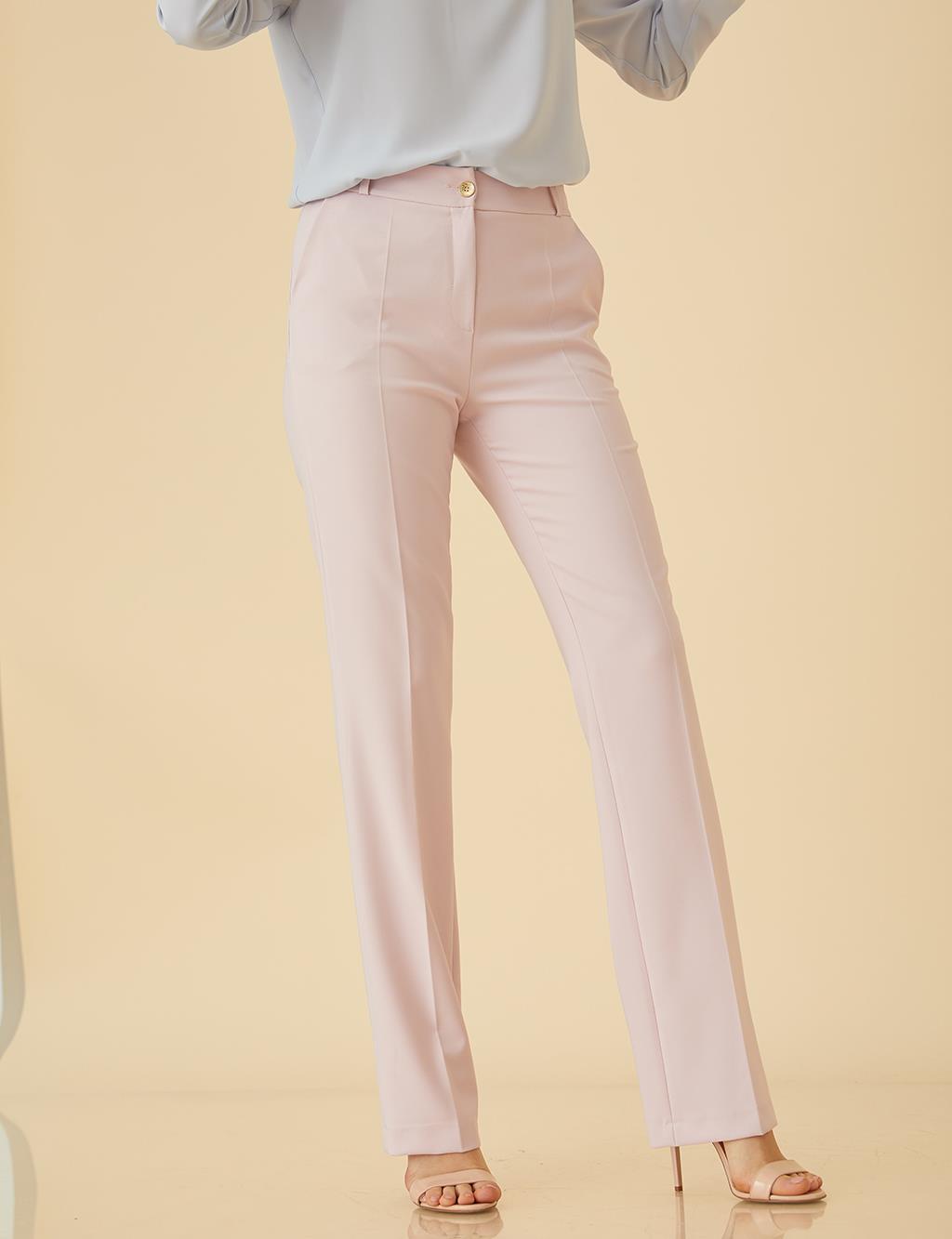 Basic Straight Cut Pants SZ-19502 Powder