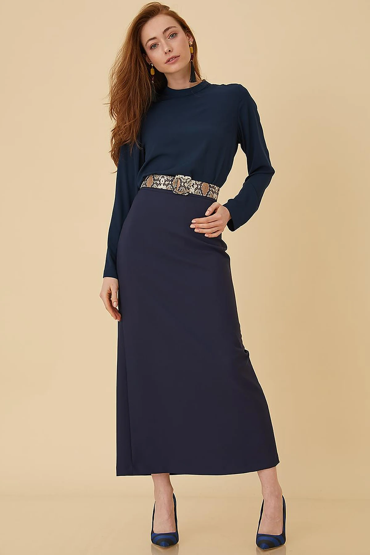 Basic Skirt Navy SZ 12500