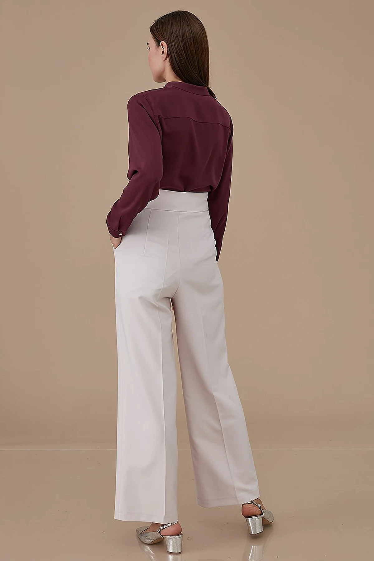 Basic Cepli Pantolon Taş 