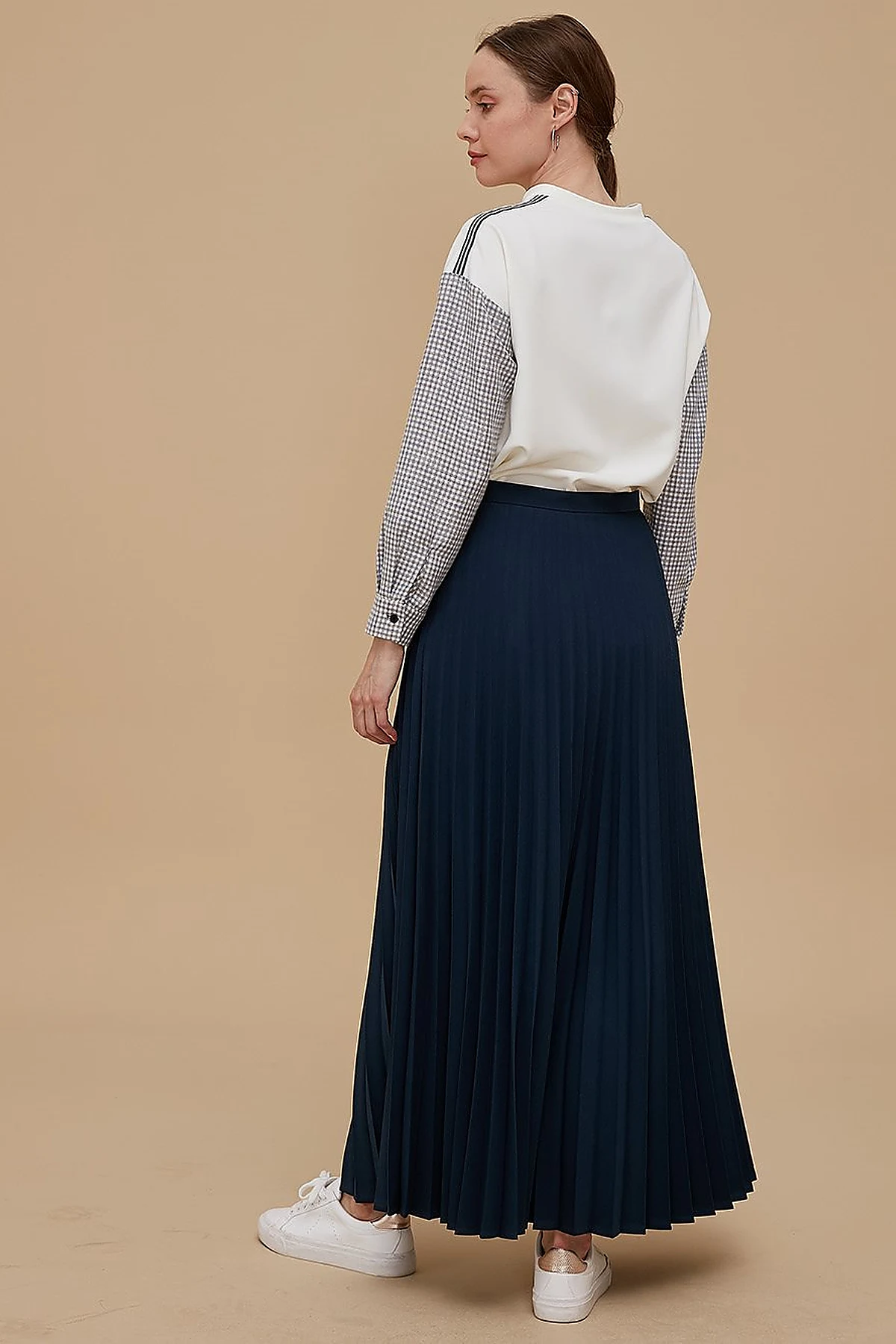 Basic Pilise Etek Lacivert SZ 12501