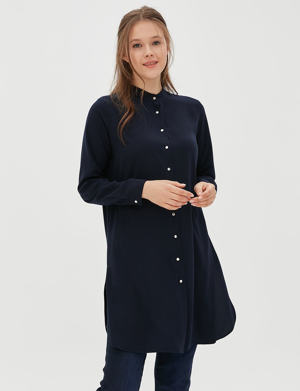 Tunic With Button SZ 21505 Navy