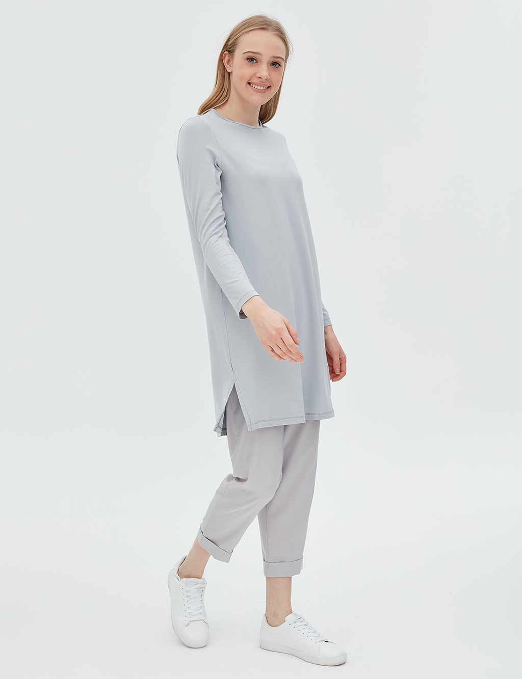 Basic Blouse Grey SZ 10506