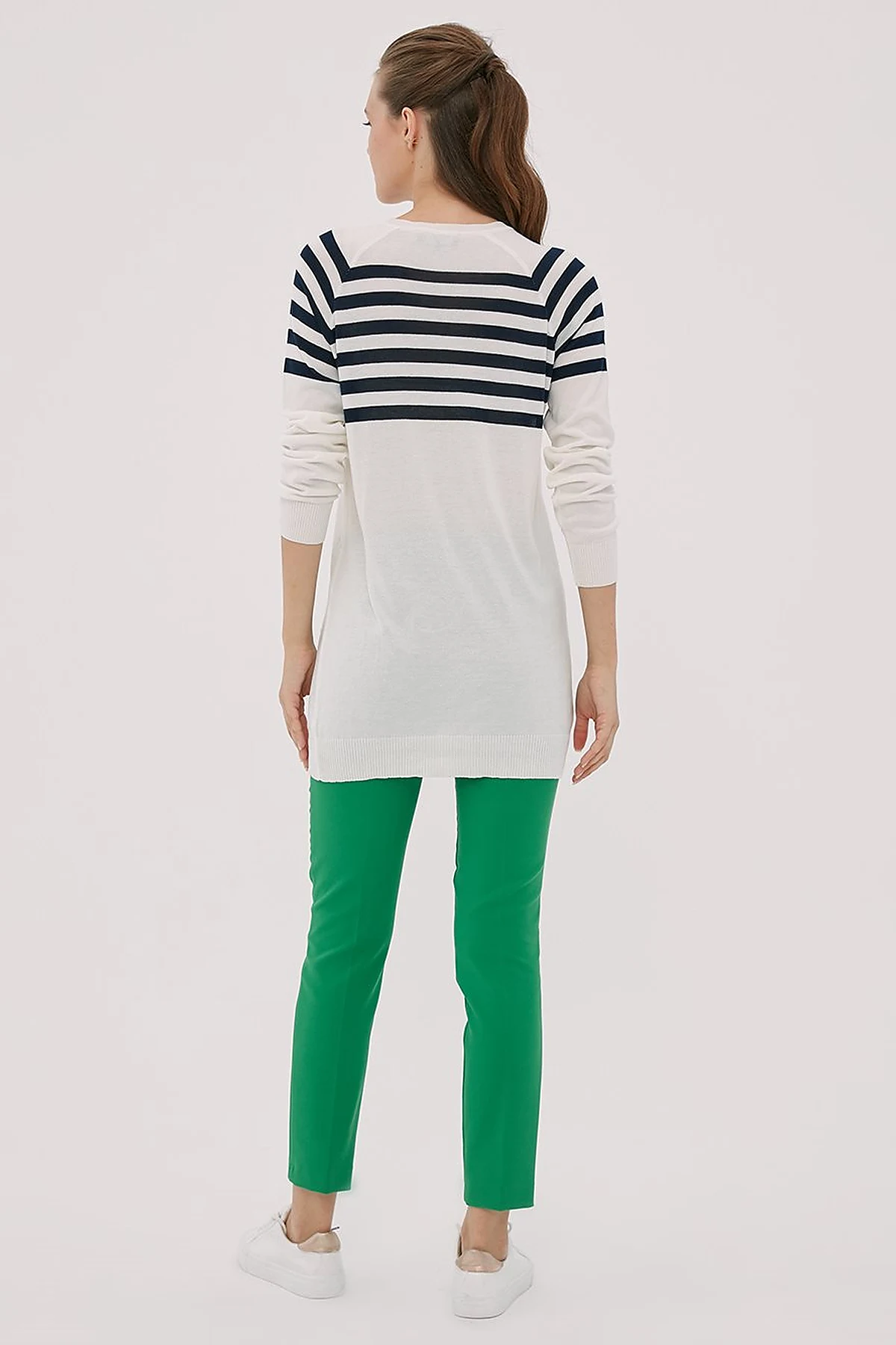 Basic Fermuarlı Pantolon Yeşil
