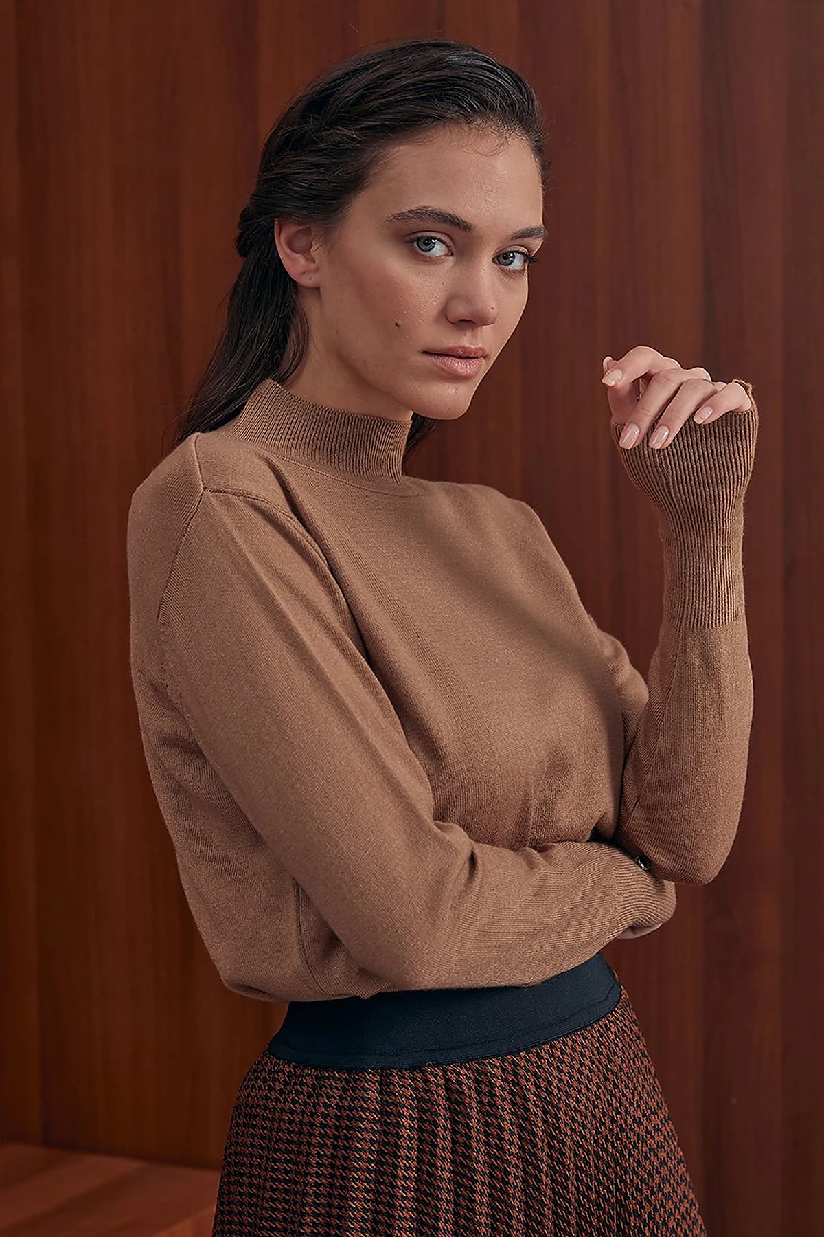 Basic Knit Sweater Beige 