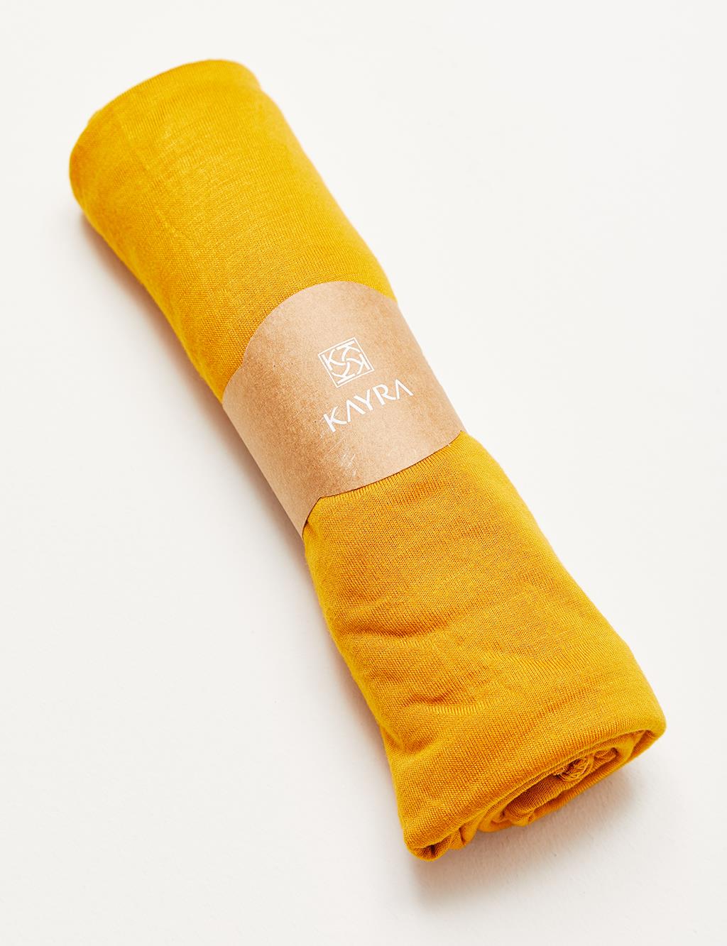 Solid Color Combed Shawl B21 SAL21 Yellow