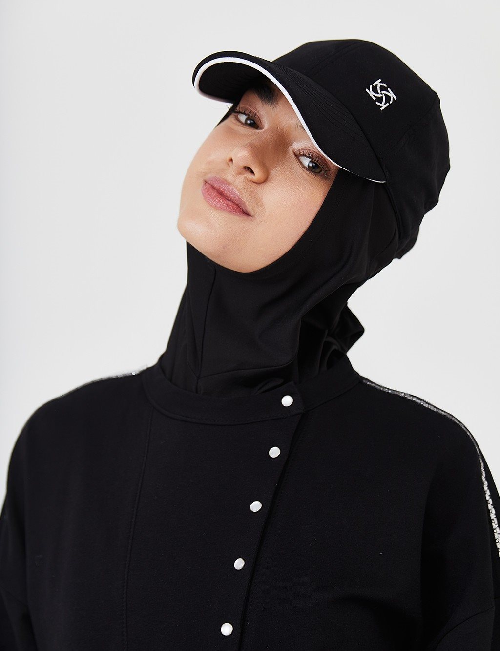 Lycra Sports Bonnet B21 SPK01 Black
