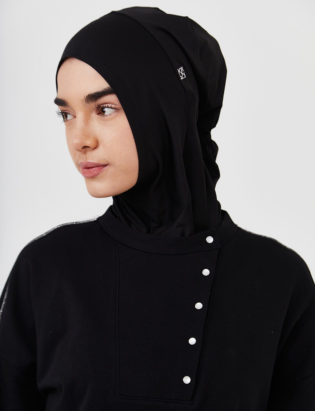 Lycra Sports Bonnet B21 SPK01 Black