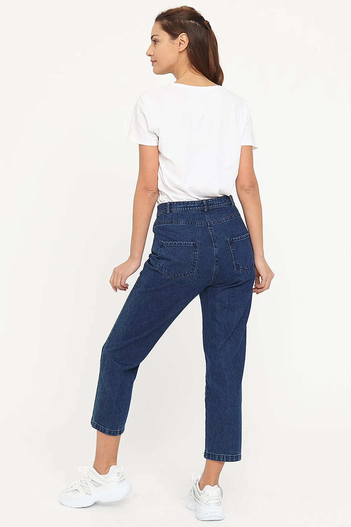 Basic Mom Jeans B21 19079 Navy