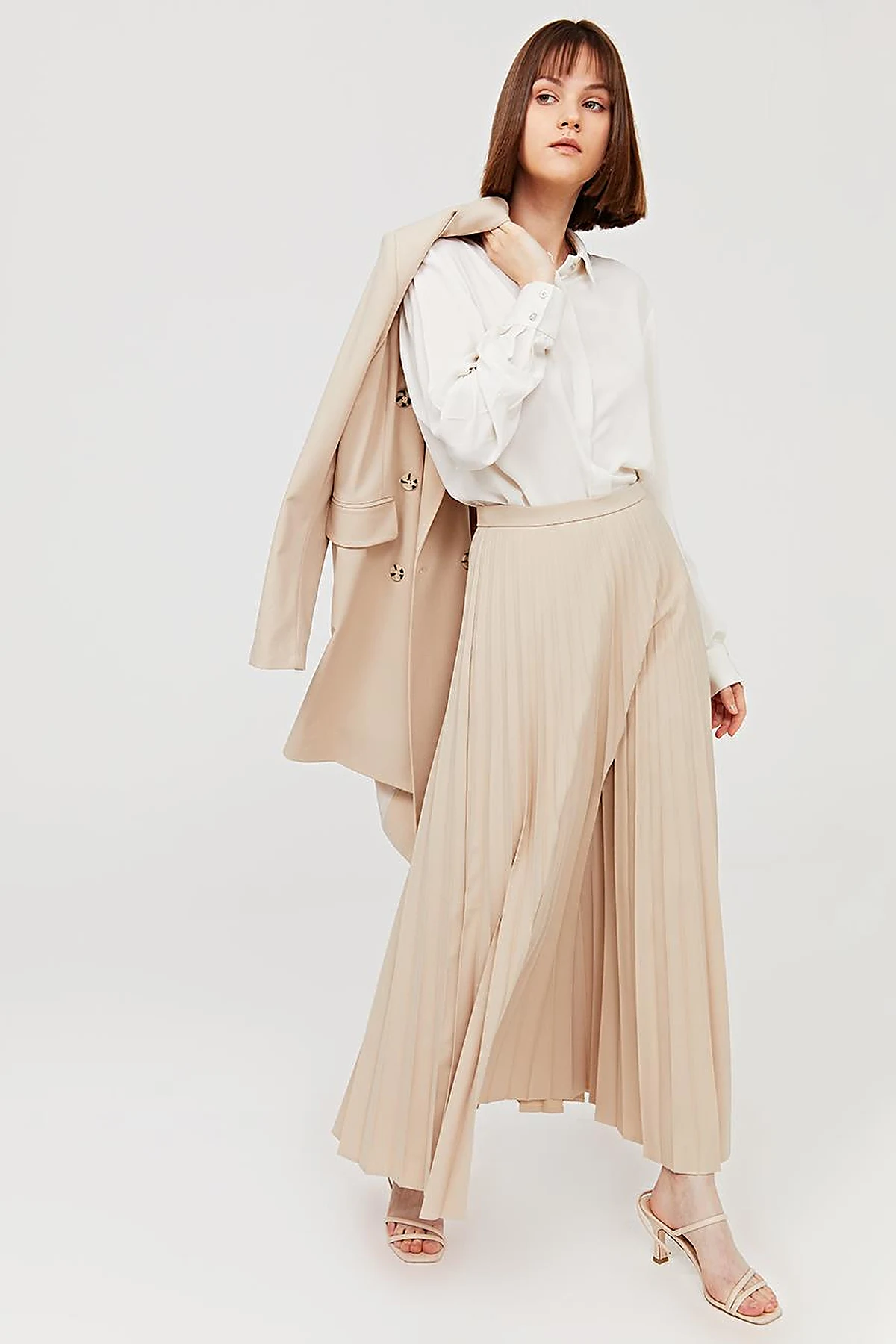 Basic Pilise Etek Krem SZ 12501