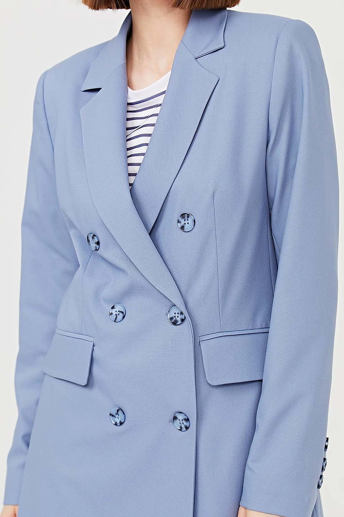 Basic Blazer Ceket İndigo SZ 13501