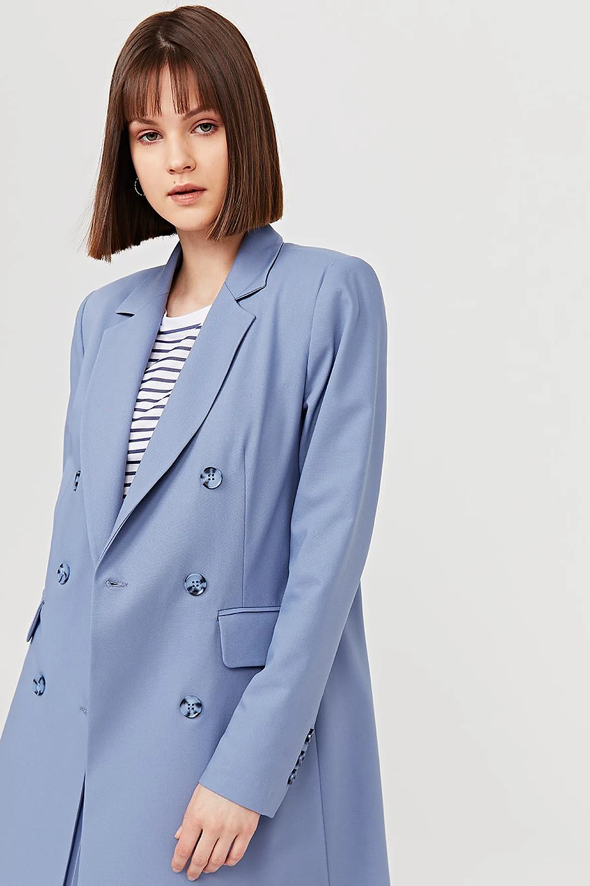 Basic Blazer Ceket İndigo SZ 13501