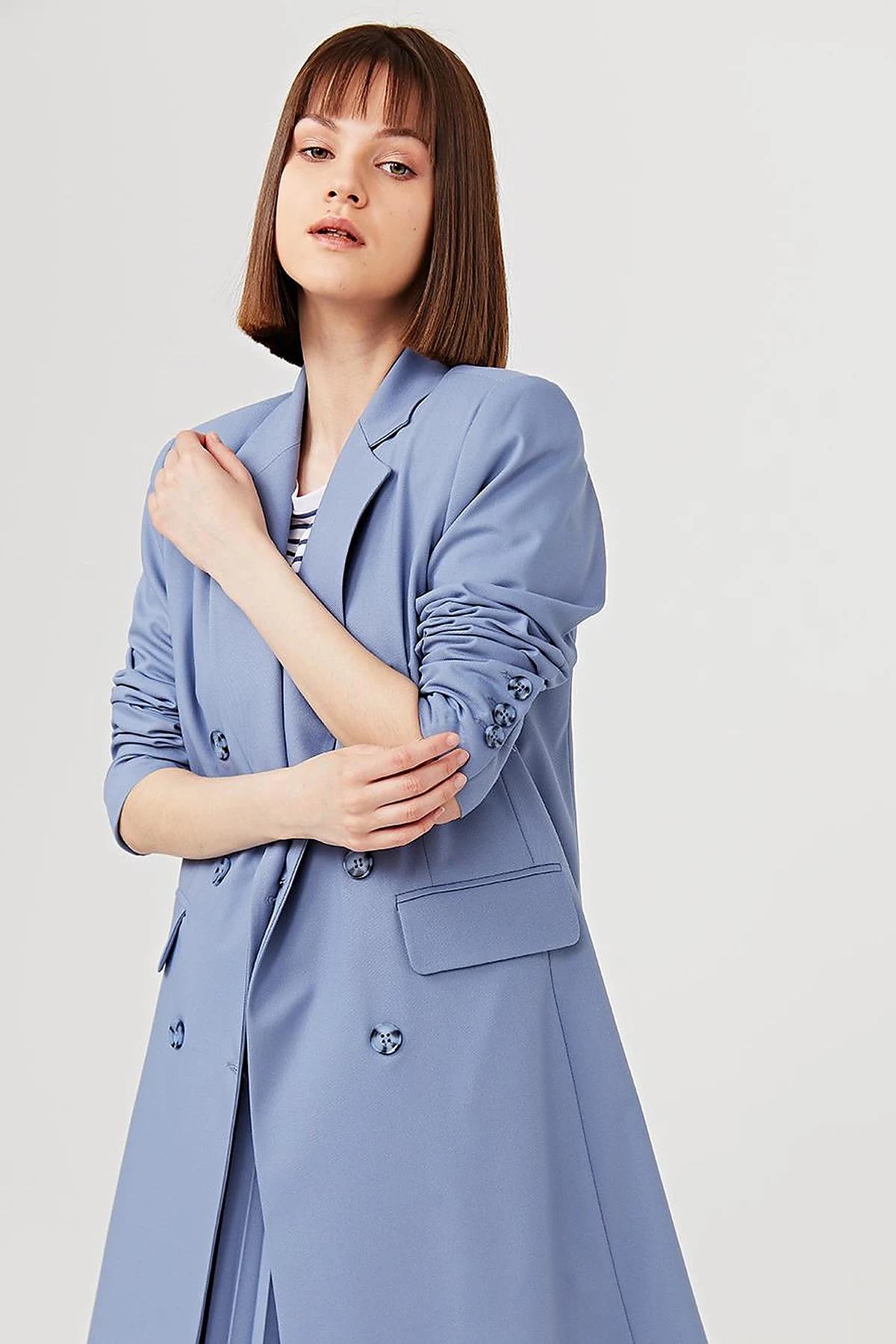 Basic Blazer Ceket İndigo SZ 13501