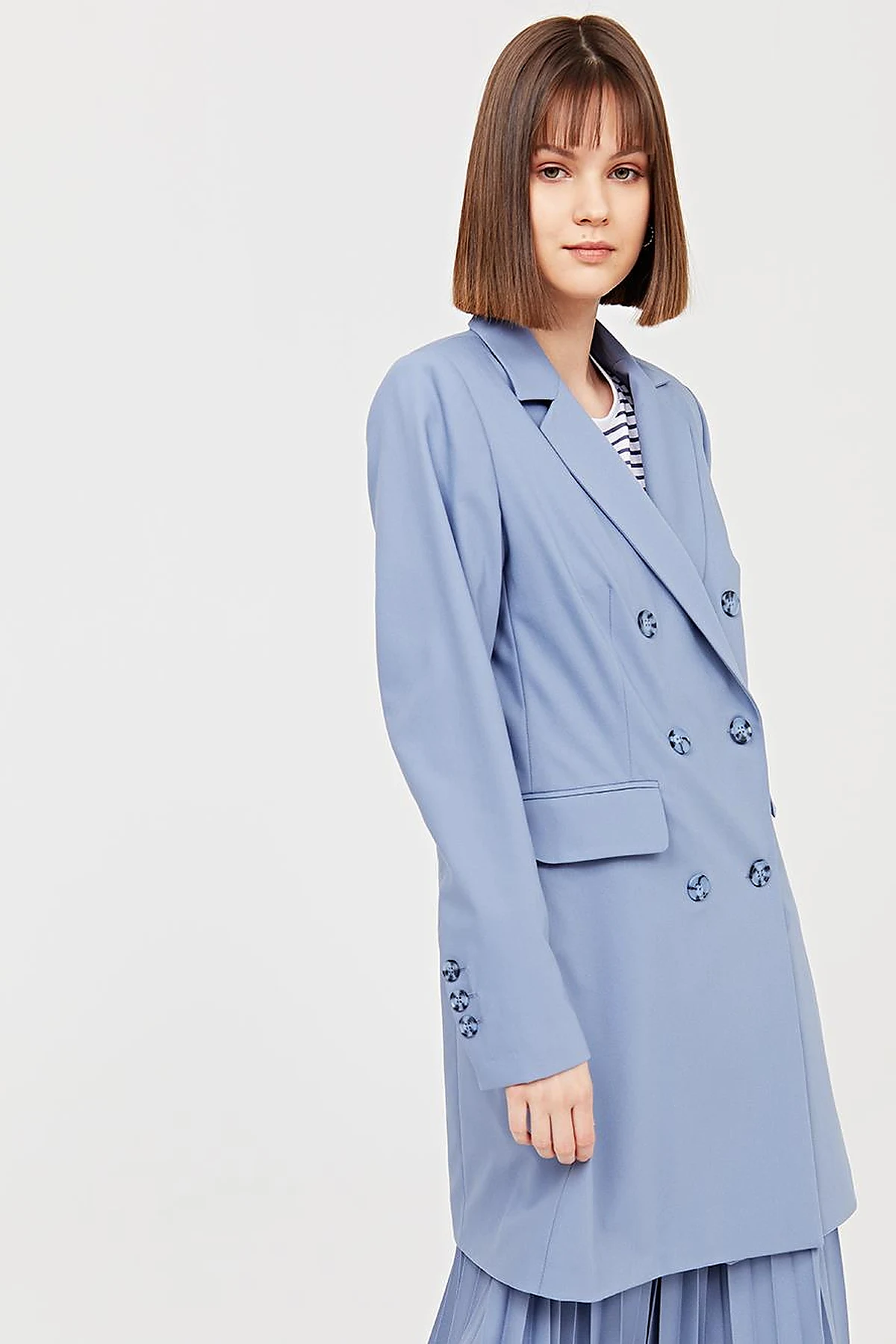 Basic Blazer Ceket İndigo SZ 13501