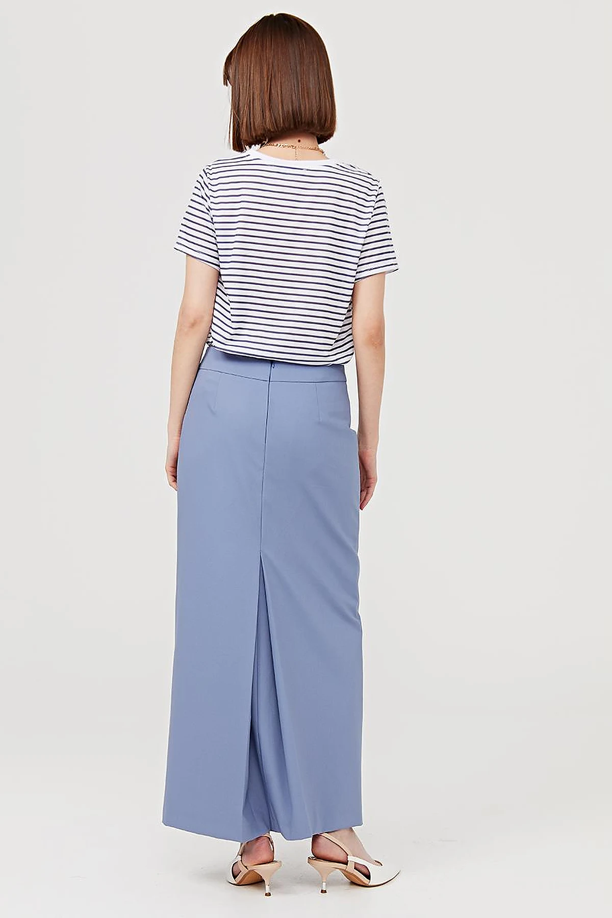 Basic Pencil Skirt Indigo