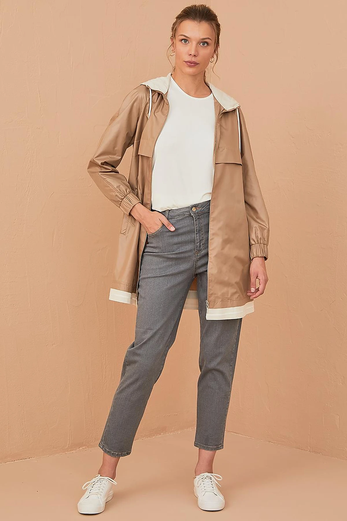 Basic Mom Jeans B21 19079 Grey