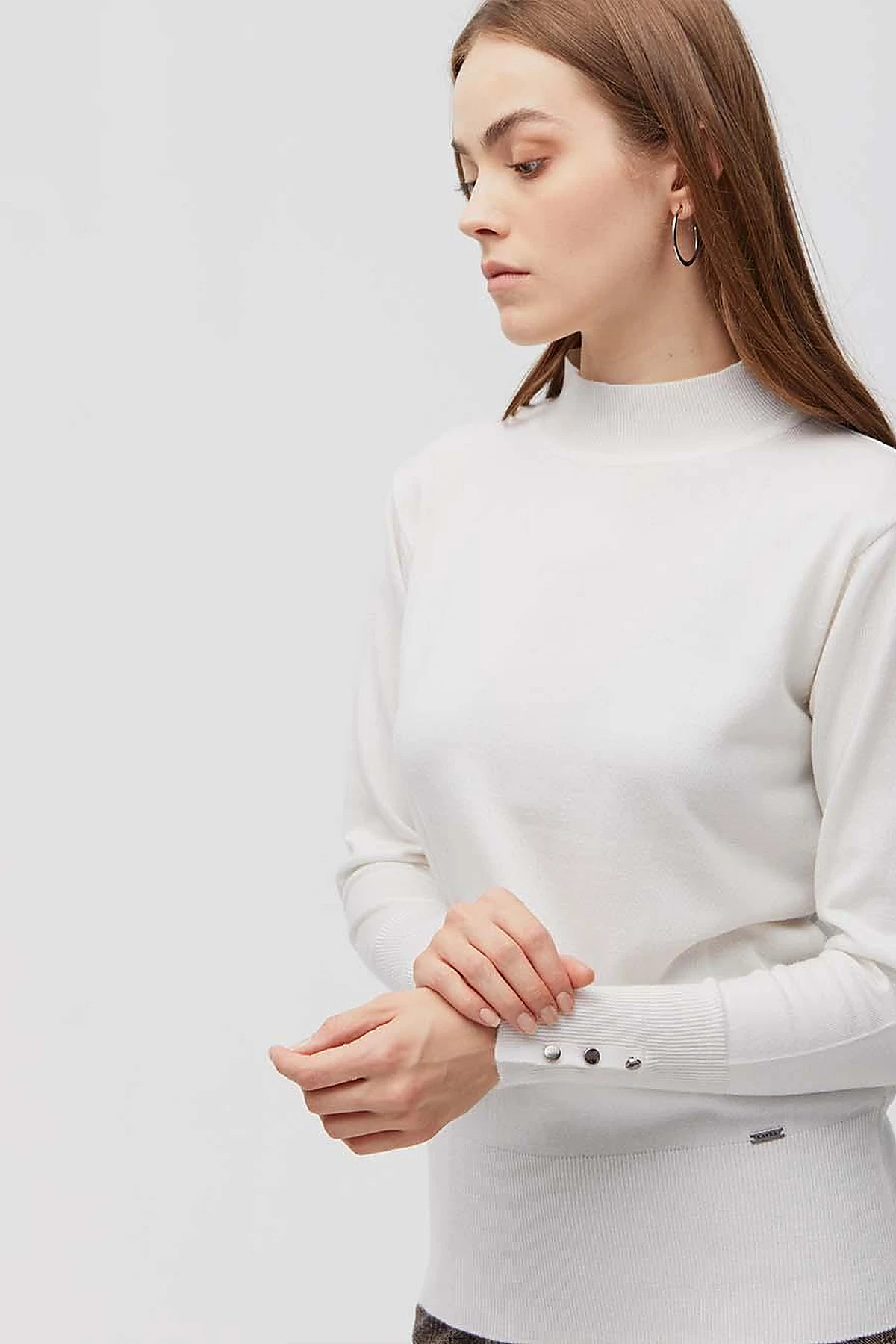 Basic Knit Sweater Ecru SZ TRK05