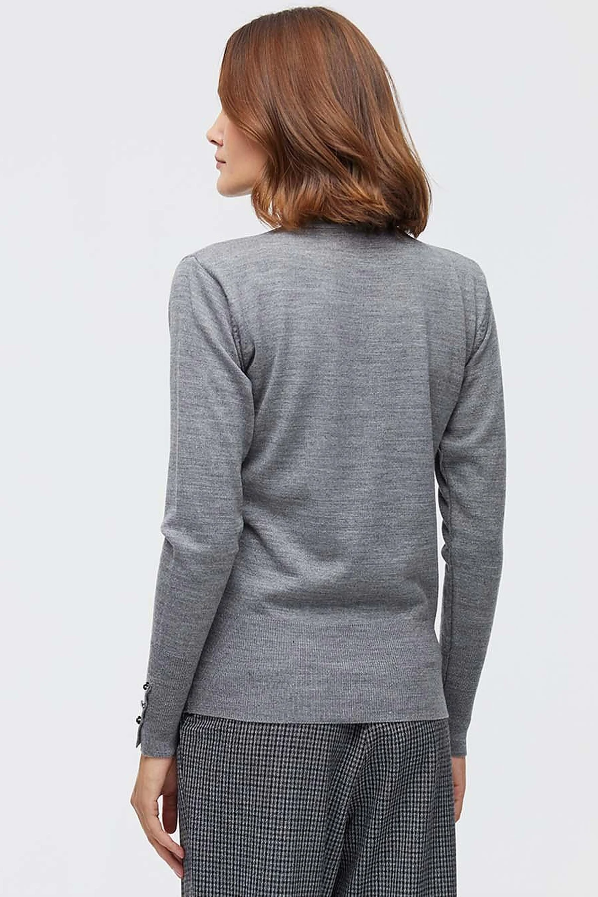 Basic Knit Blouse Grey SZ TRK05