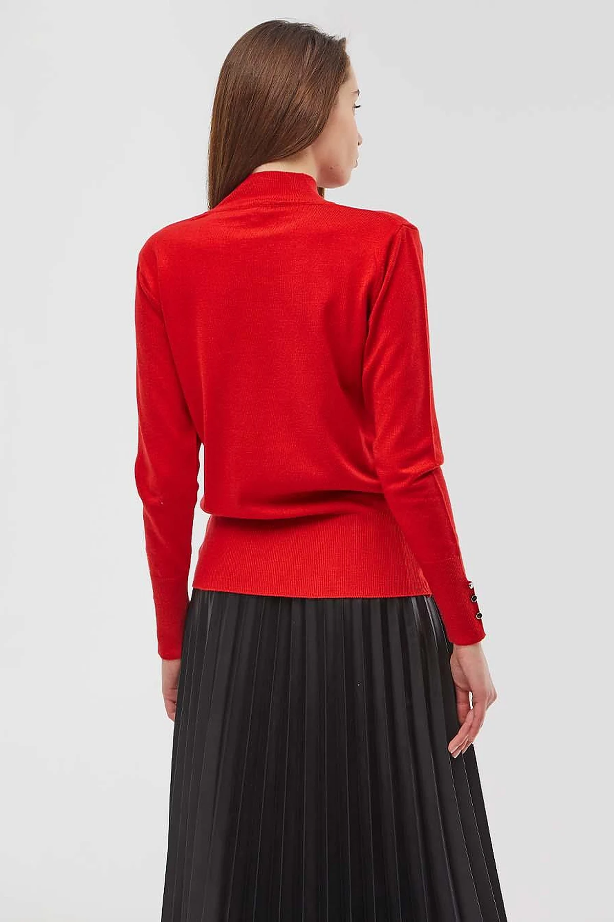 Basic Knit Sweater Powder Red SZ TRK05