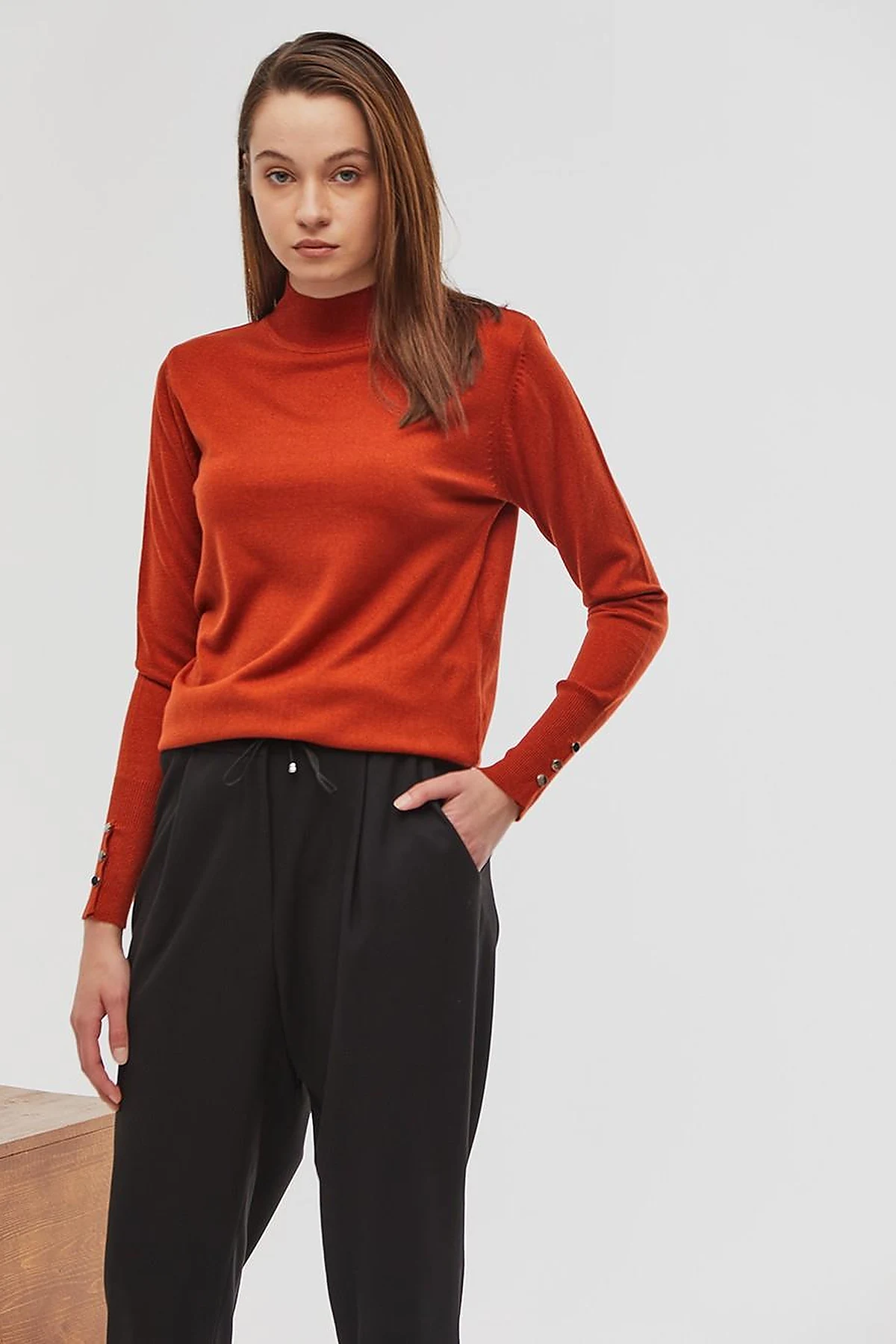 Basic Knit Sweater in Tile