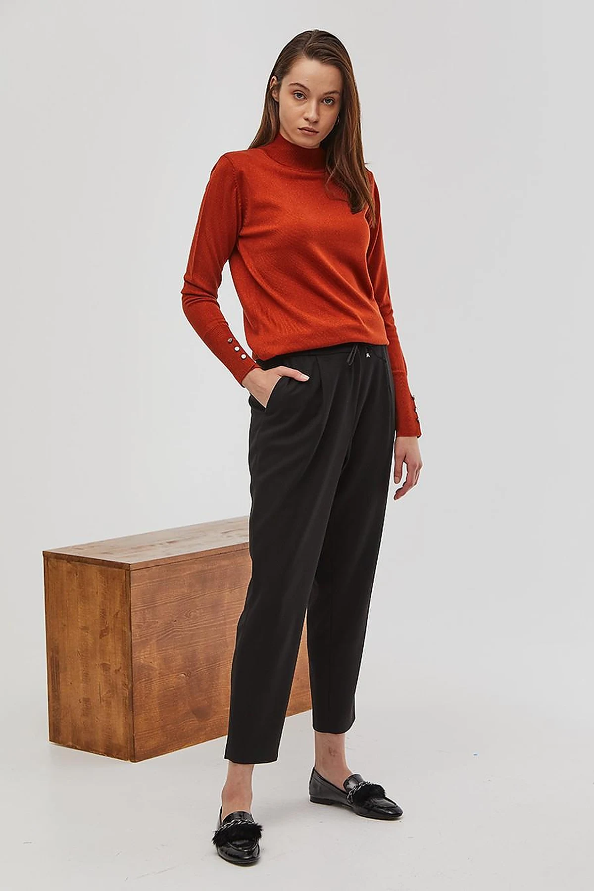 Basic Knit Sweater in Tile