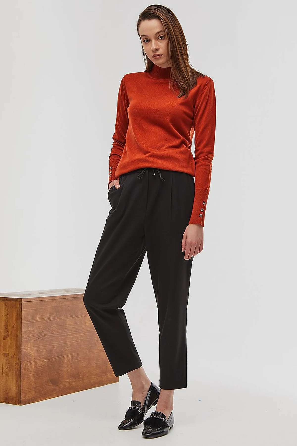 Basic Knit Sweater in Tile
