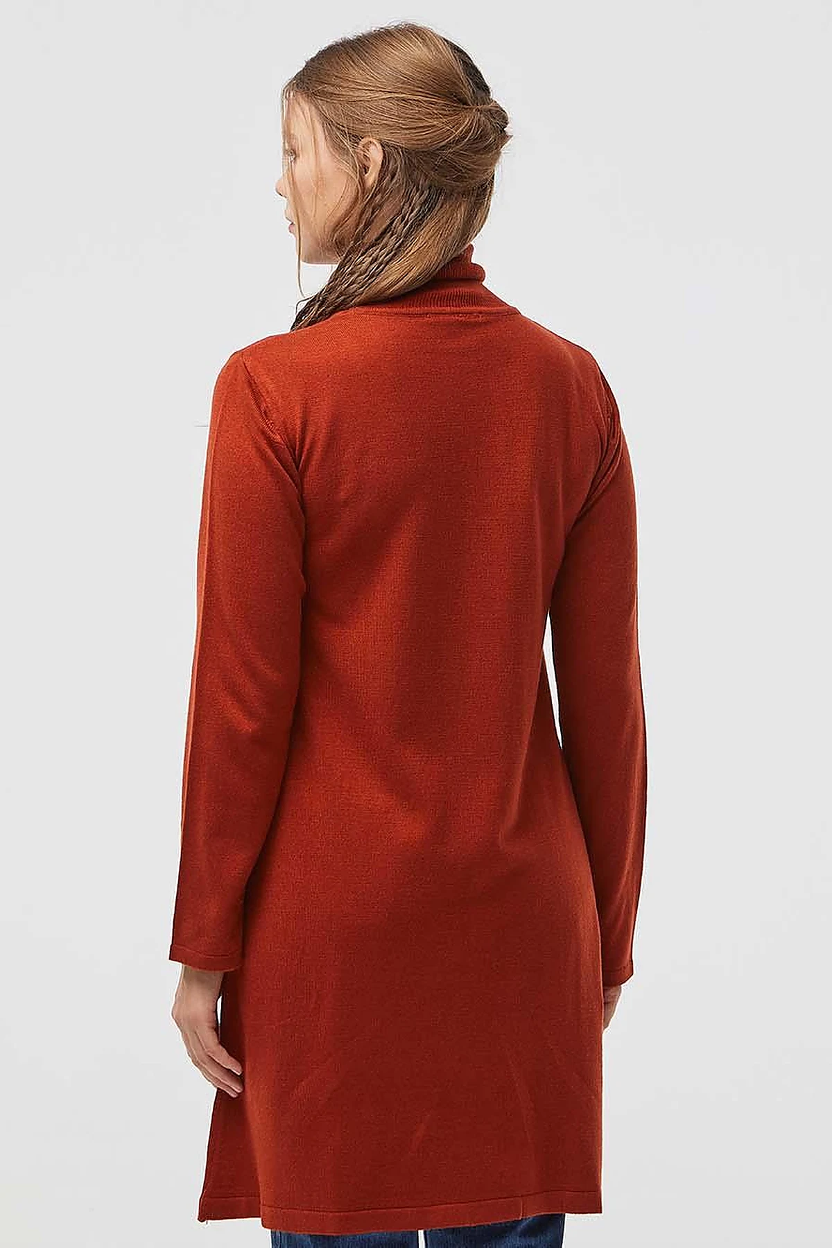 Basic Turtleneck Knitwear Tunic Tile