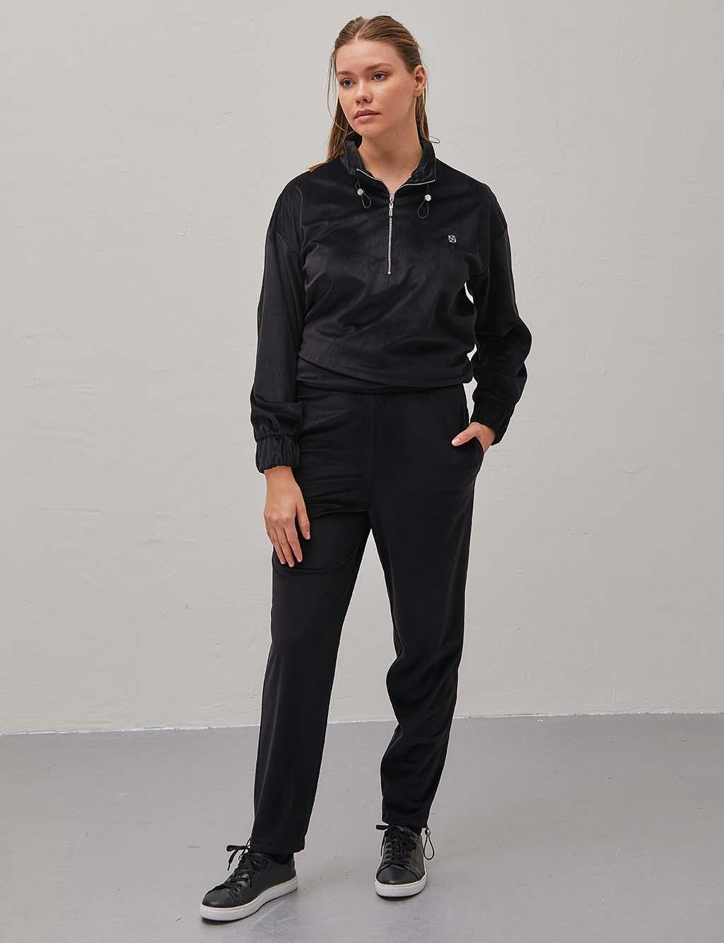 Casual Fit Binary Suit Black - Kayra.com