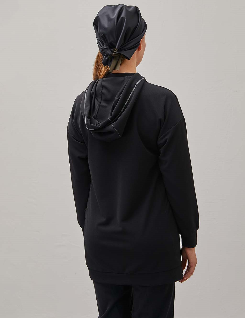 KYR Casual Fit Hooded Sweatshirt Black