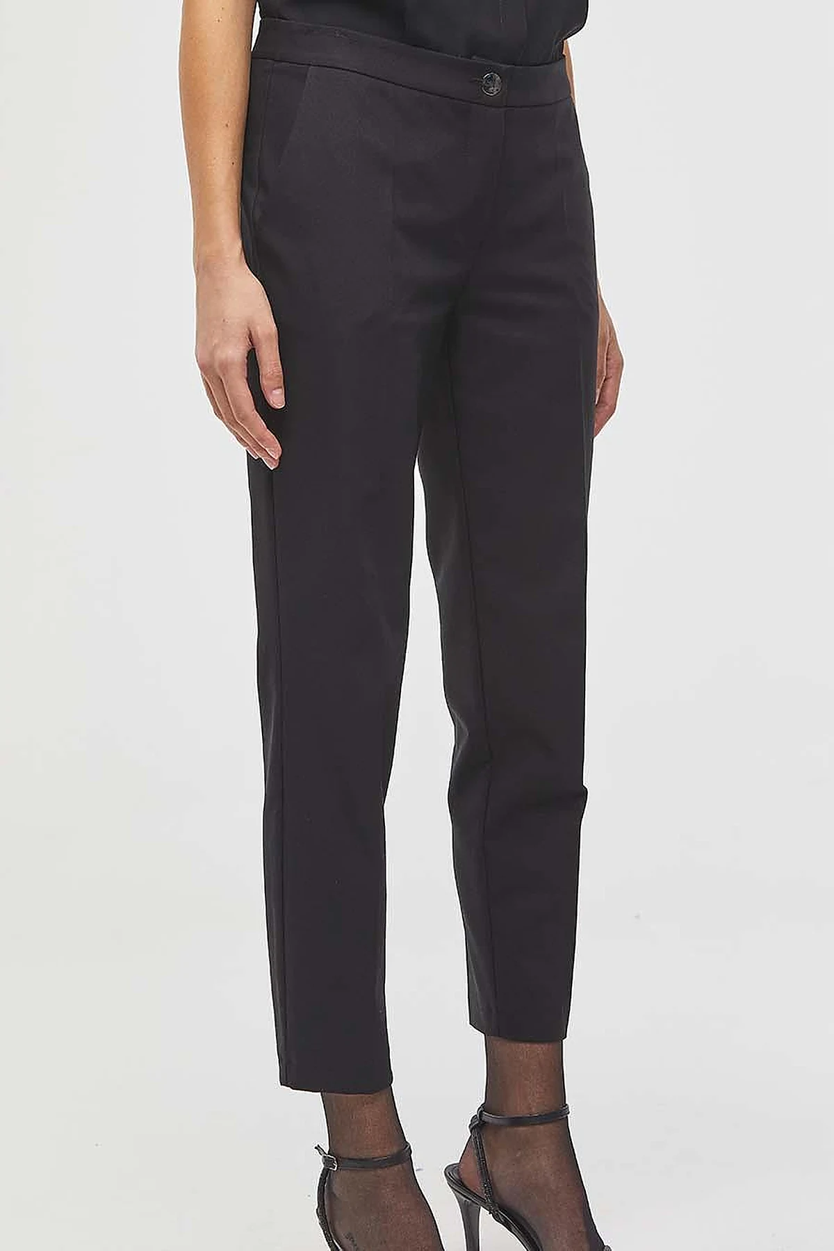 Basic Fermuarlı Pantolon Siyah