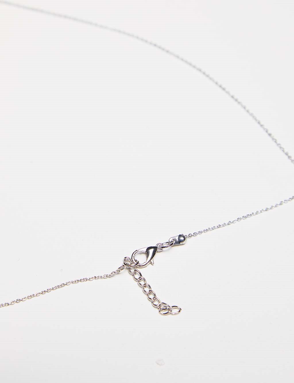 Triangle Tip Thin Chain Necklace Nickel