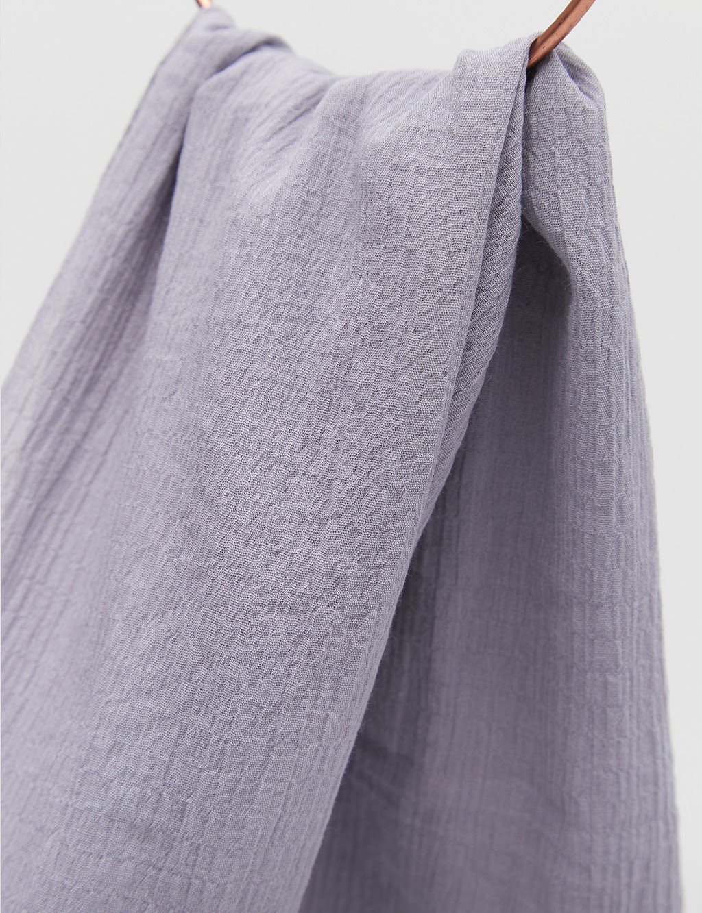 Solid Color Cotton Shawl Anthracite