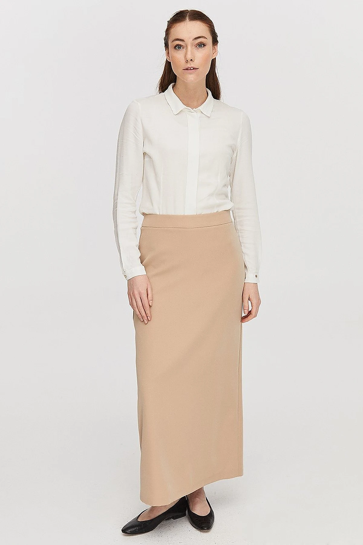 Basic Pencil Skirt Mink