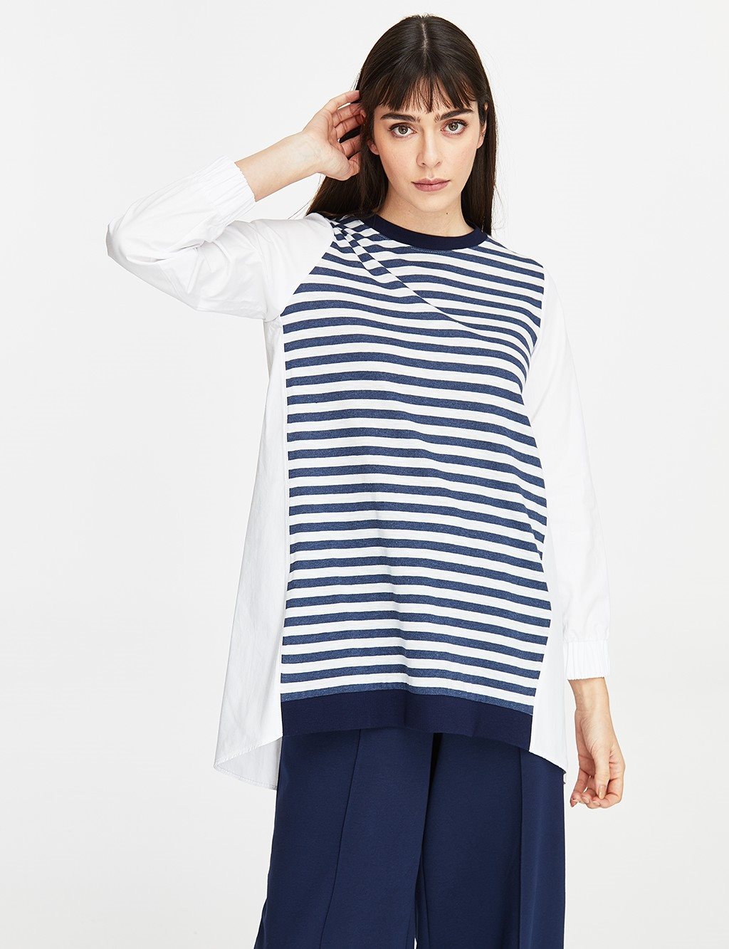 Striped Blouse Ecru