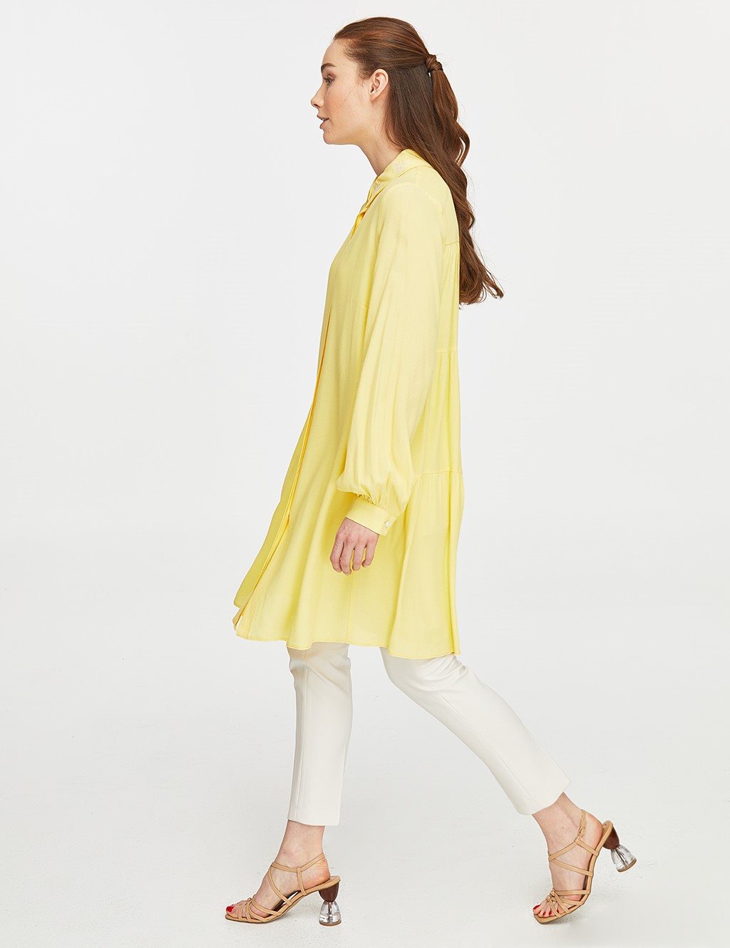 Butterfly Figured Tunic Yellow