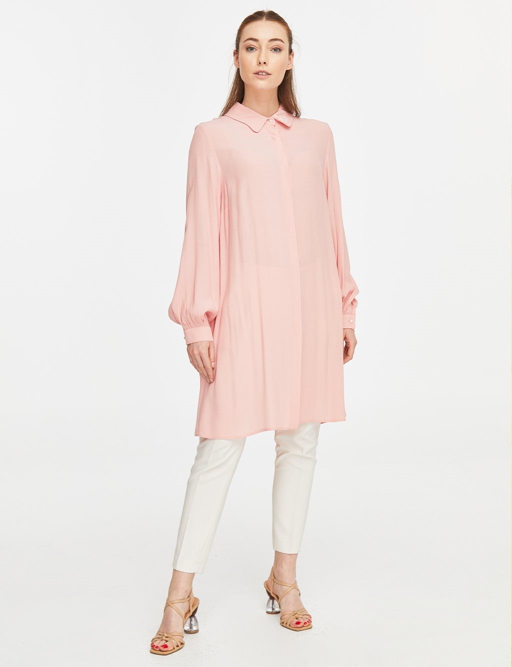 Butterfly Figured Tunic Salmon