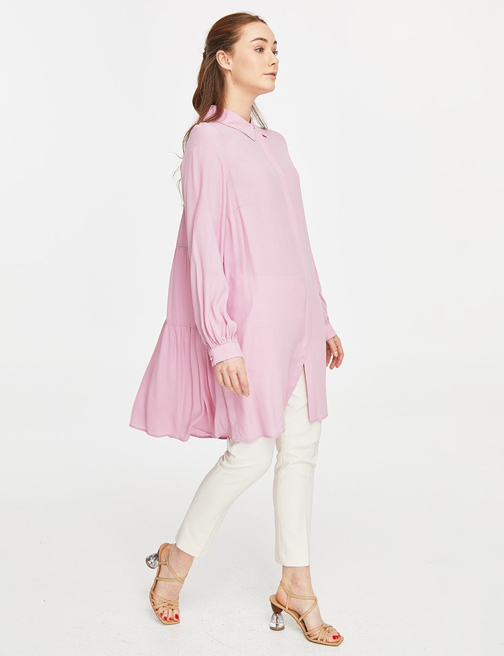 Butterfly Figured Tunic Lilac