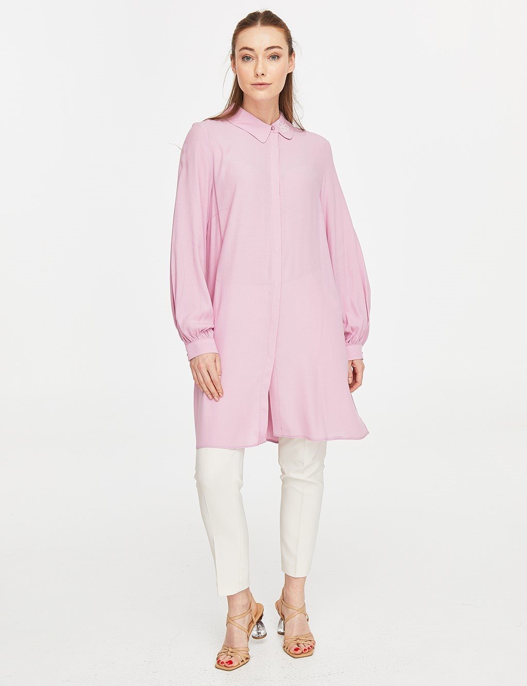 Butterfly Figured Tunic Lilac