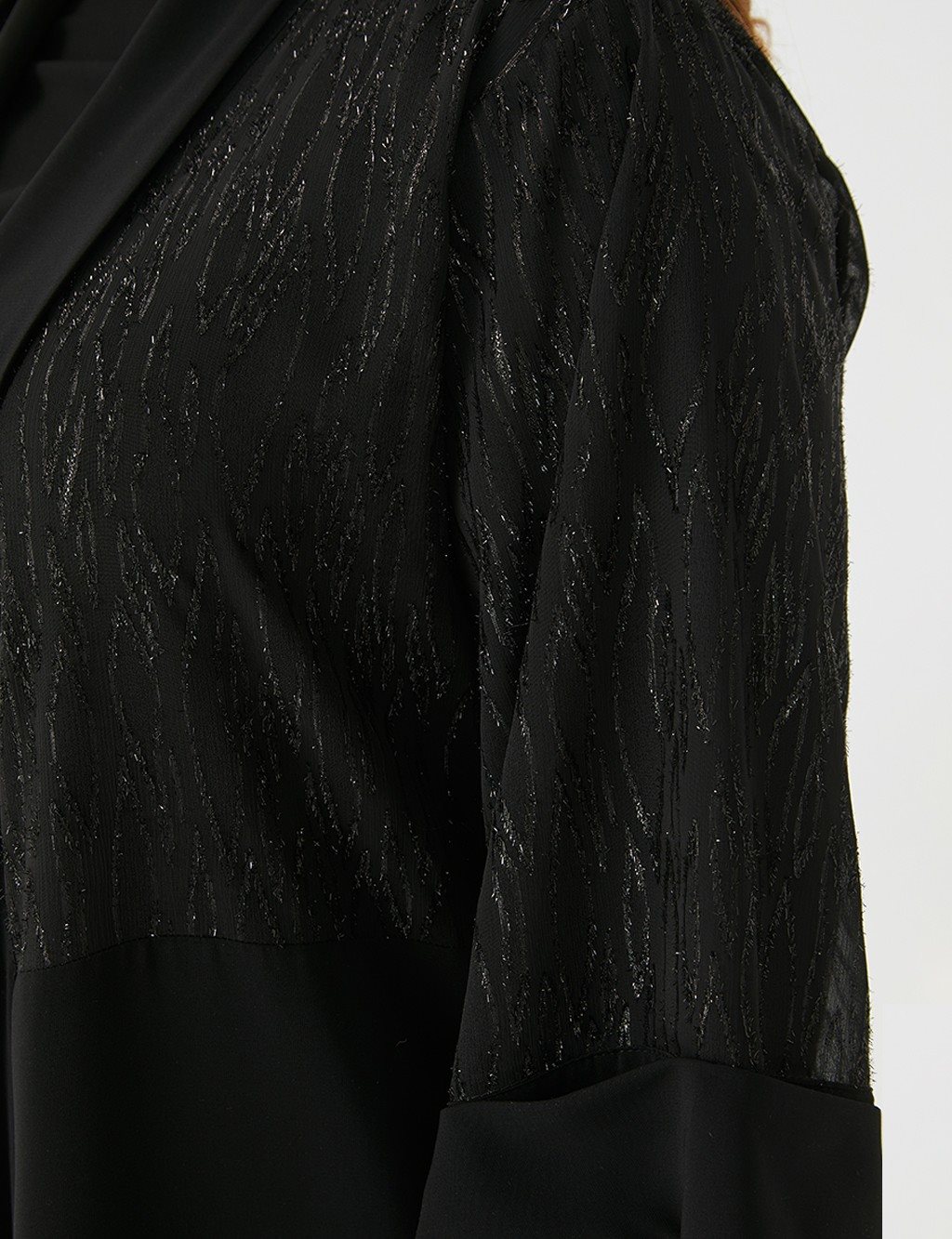 Tunic-Cardigan Double Suit Black