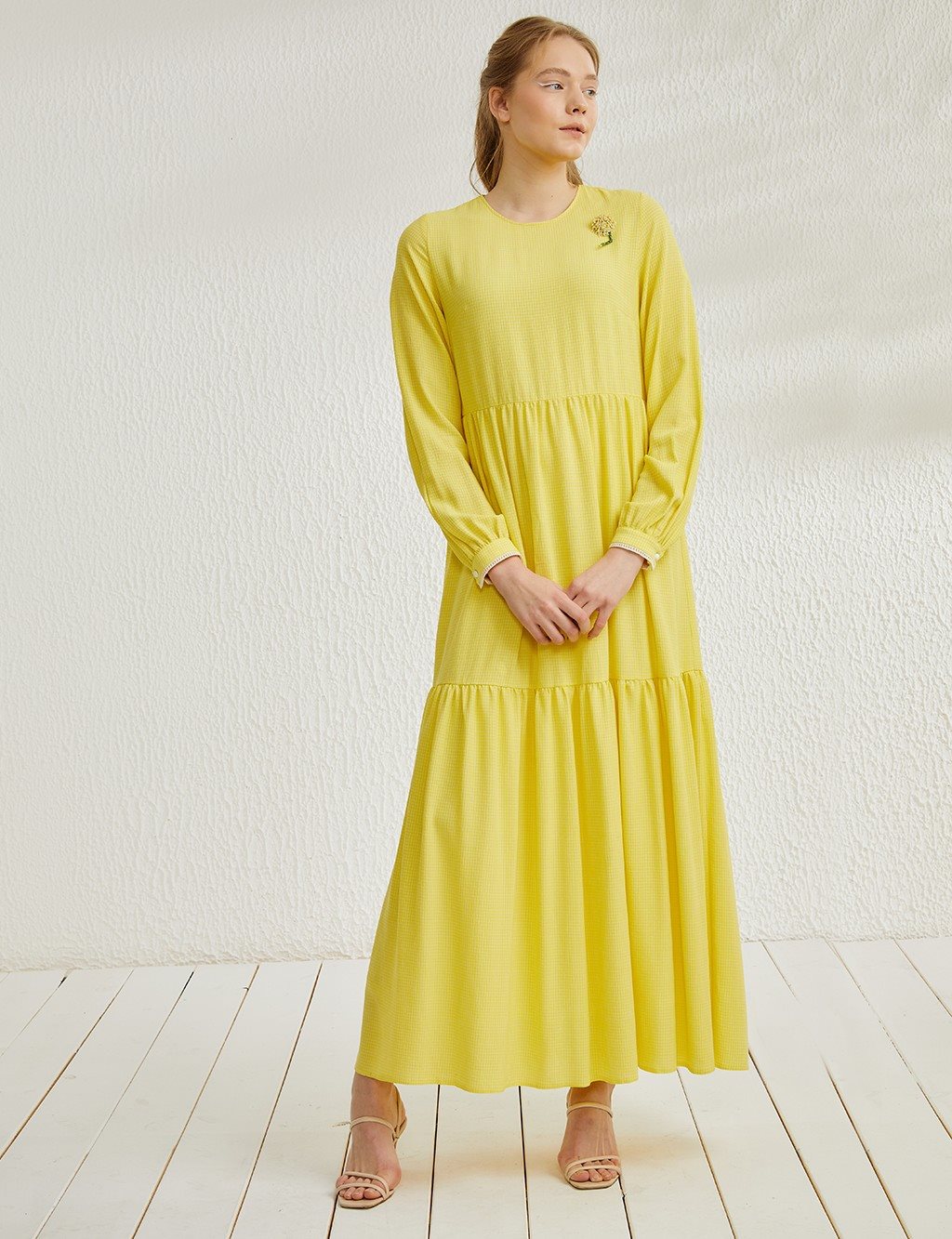 KYR Gingham Dress Yellow