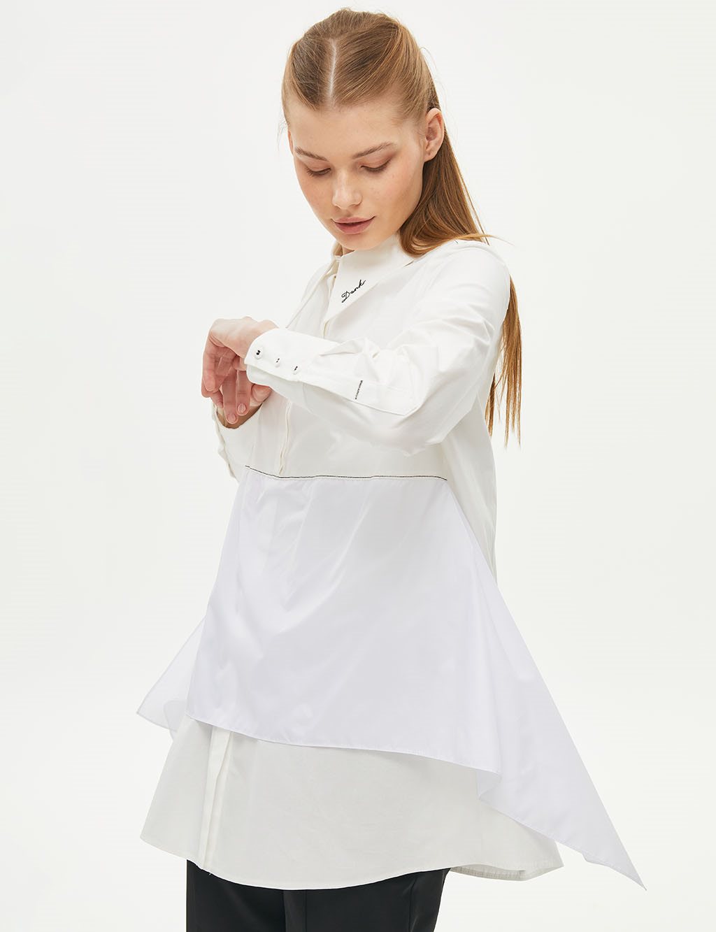 Flywheel Layered Tunic White