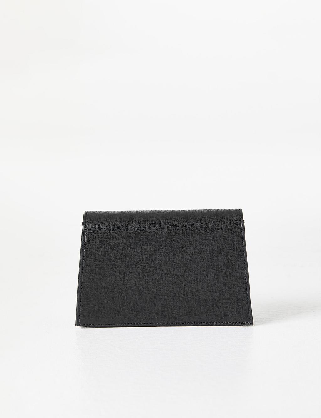 Rectangle Bag with Lid Black