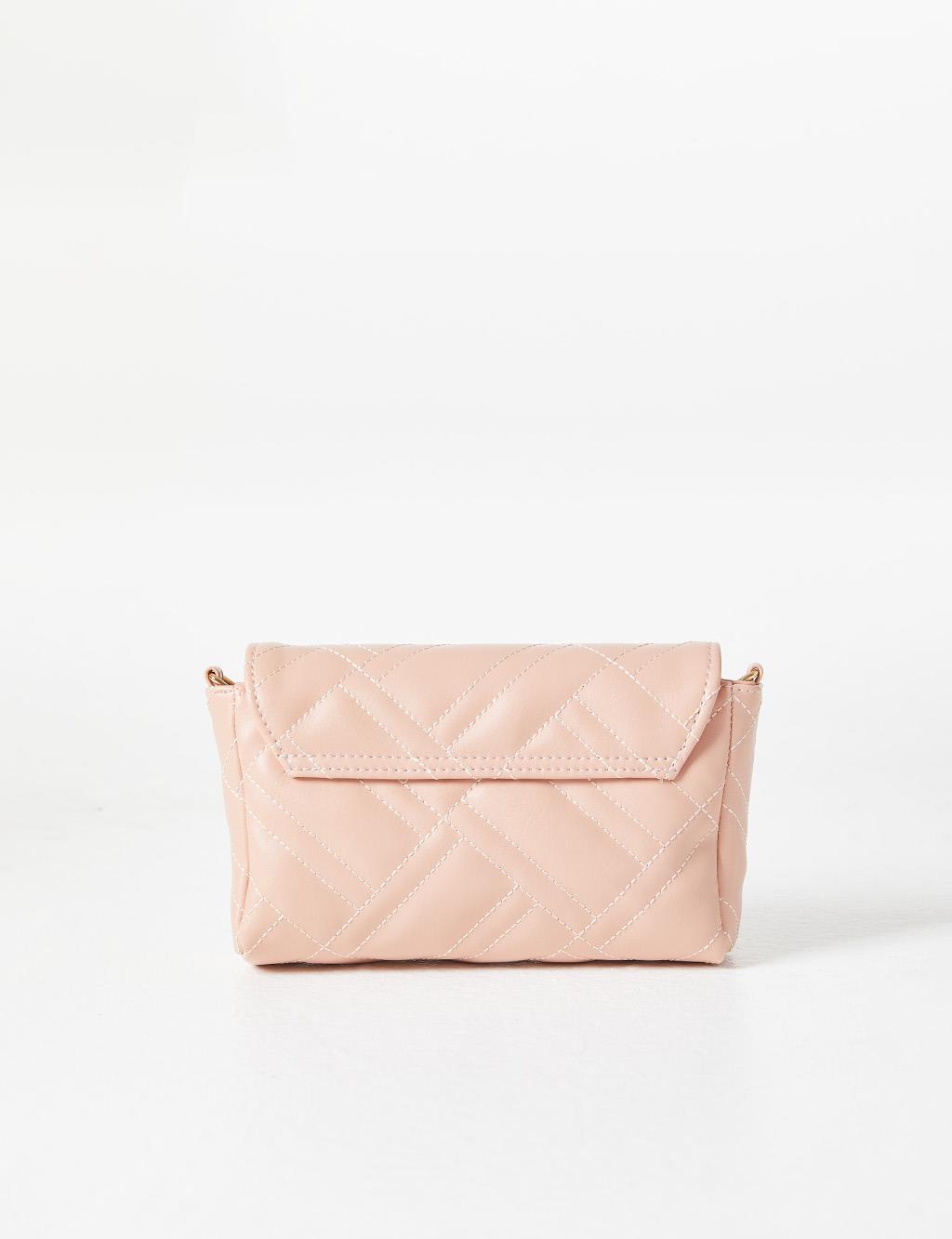 Quilted Rectangle Bag Powder