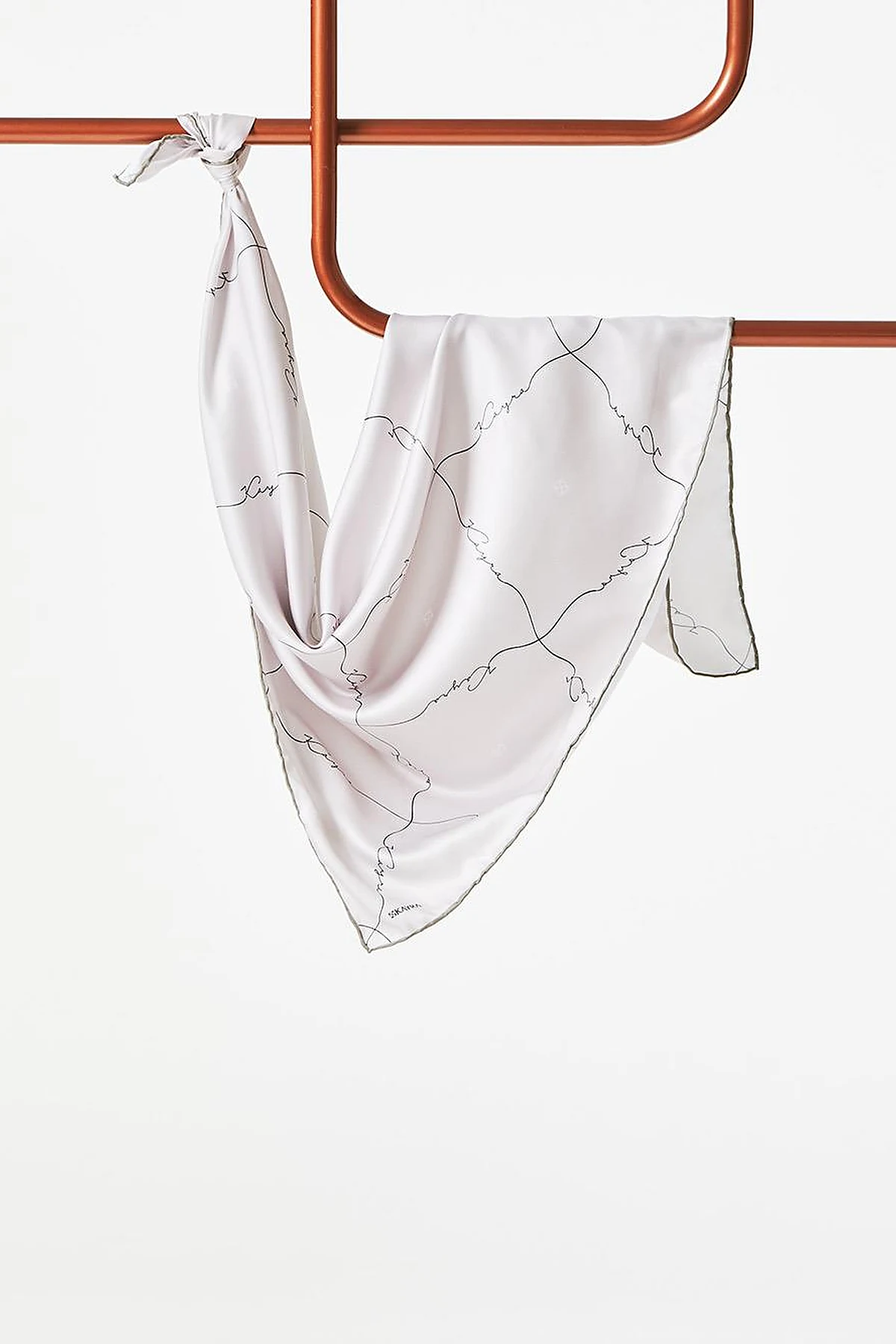 Signature Figured Monogram PES Scarf Light Beige