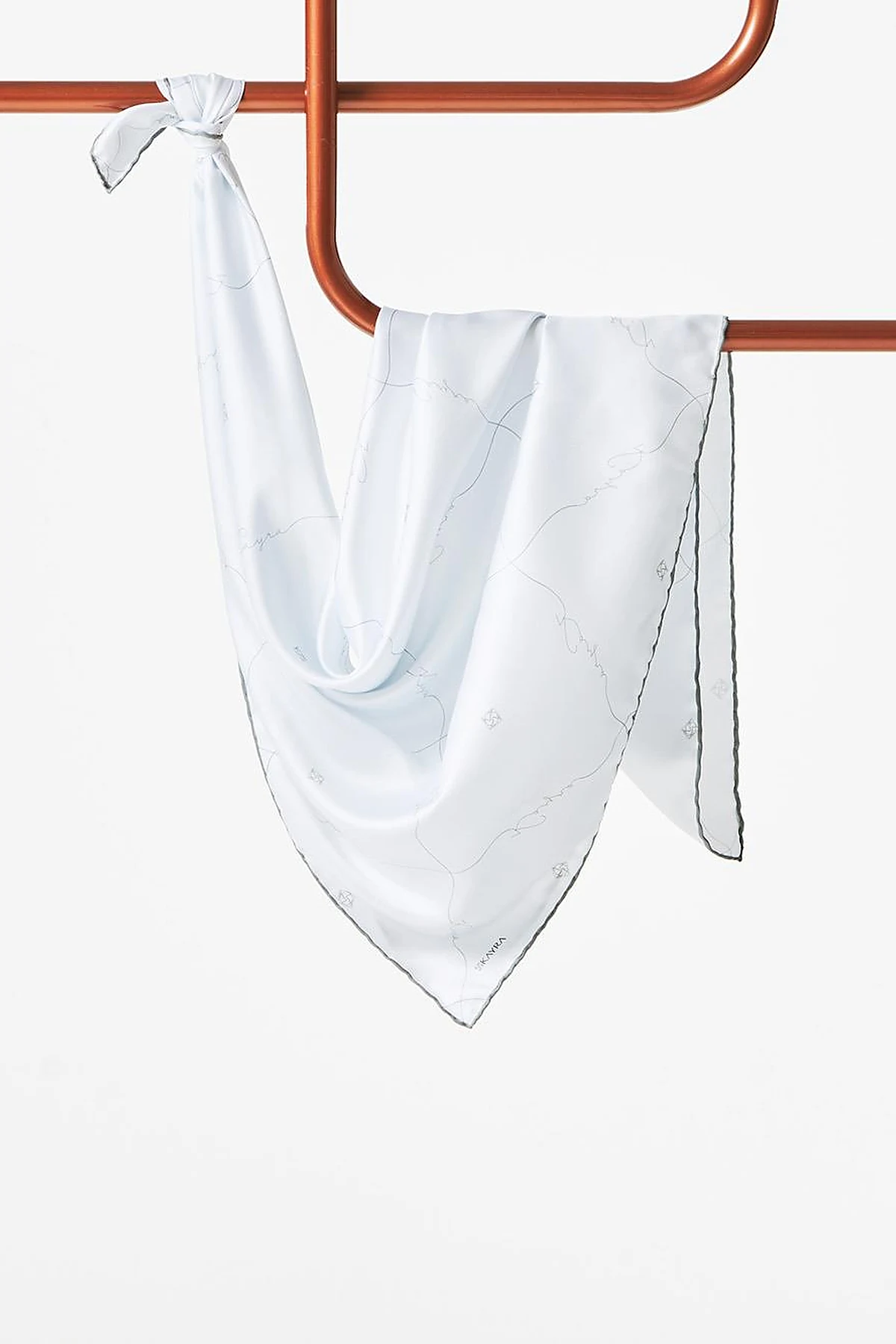 Signature Figured Monogram PES Scarf Cream
