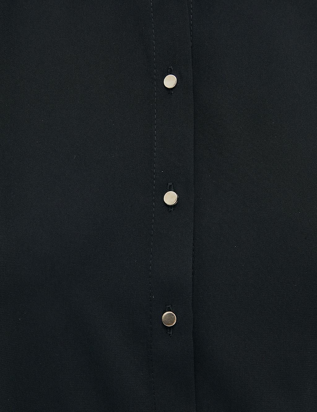 Basic Grandad Collar Tunic SZ 21501 Black